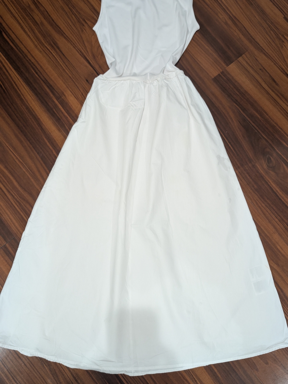 H&M White Midi Dress - Sleeveless Elegant Fit